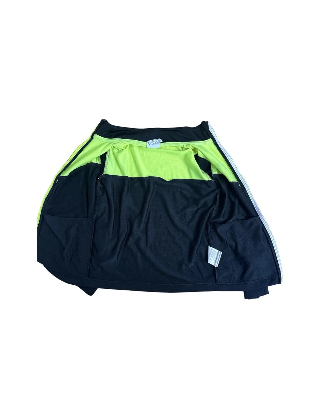 Nike Kids Color-Block Neon Green/Yellow And Black Track Jacket Boys Size 6